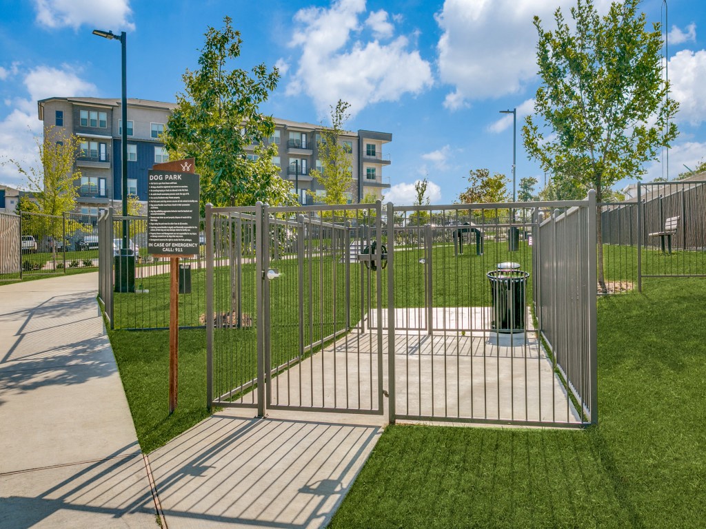 Dog park entrance